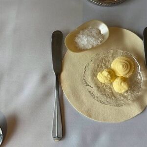 Set of 24- glass bubble dishes